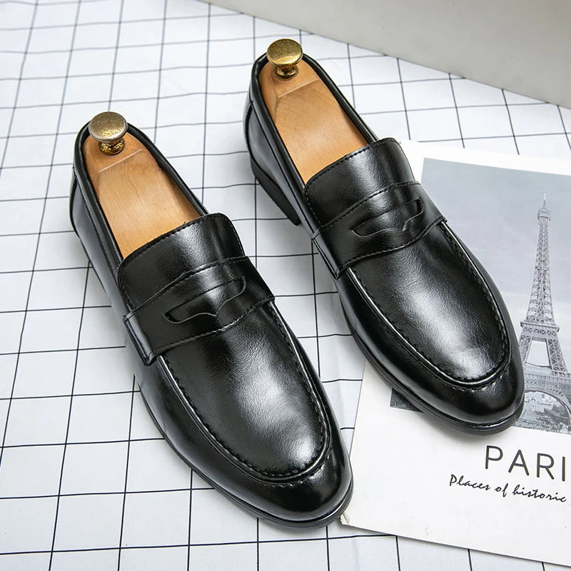 Slip On Formal Comfortable Leather Tassel Loafers for Men