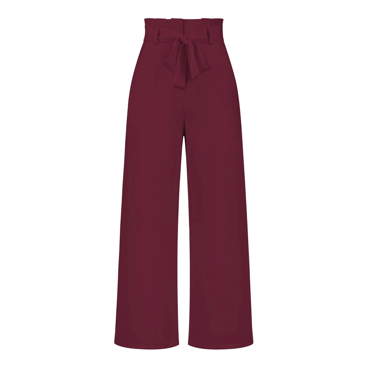 Women's Wide Leg Y2k Trousers - Elastic Waist Long Pants