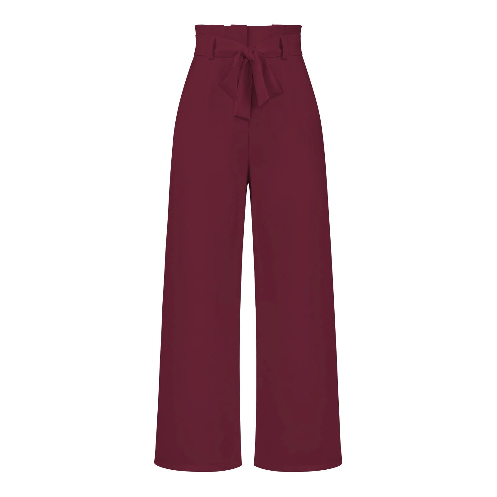 Women's Wide Leg Y2k Trousers - Elastic Waist Long Pants