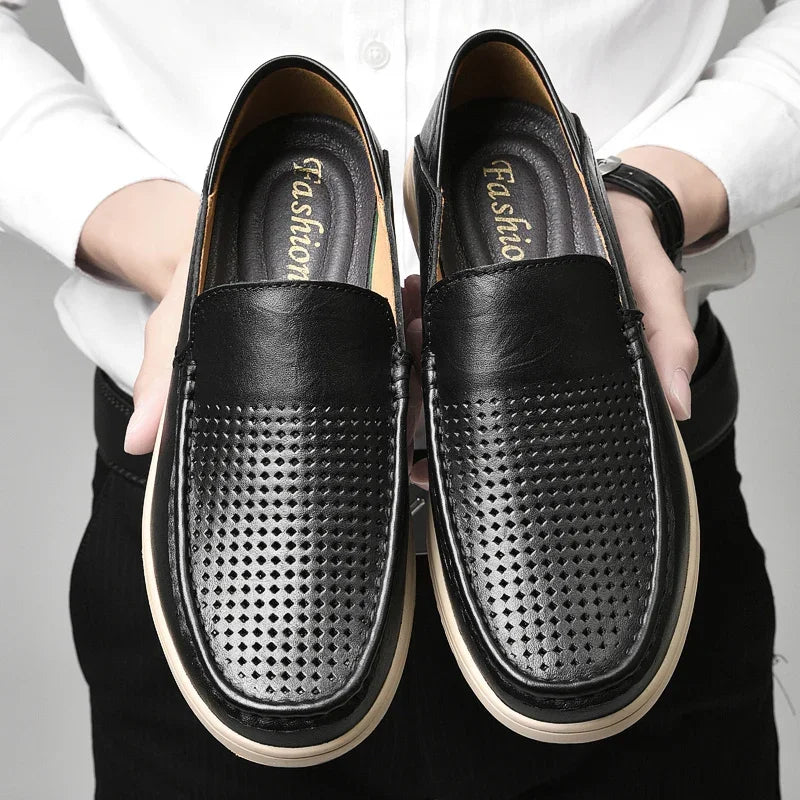 loafers men, genuine leather, mens leather loafers, genuine leather loafers, breathable loafers