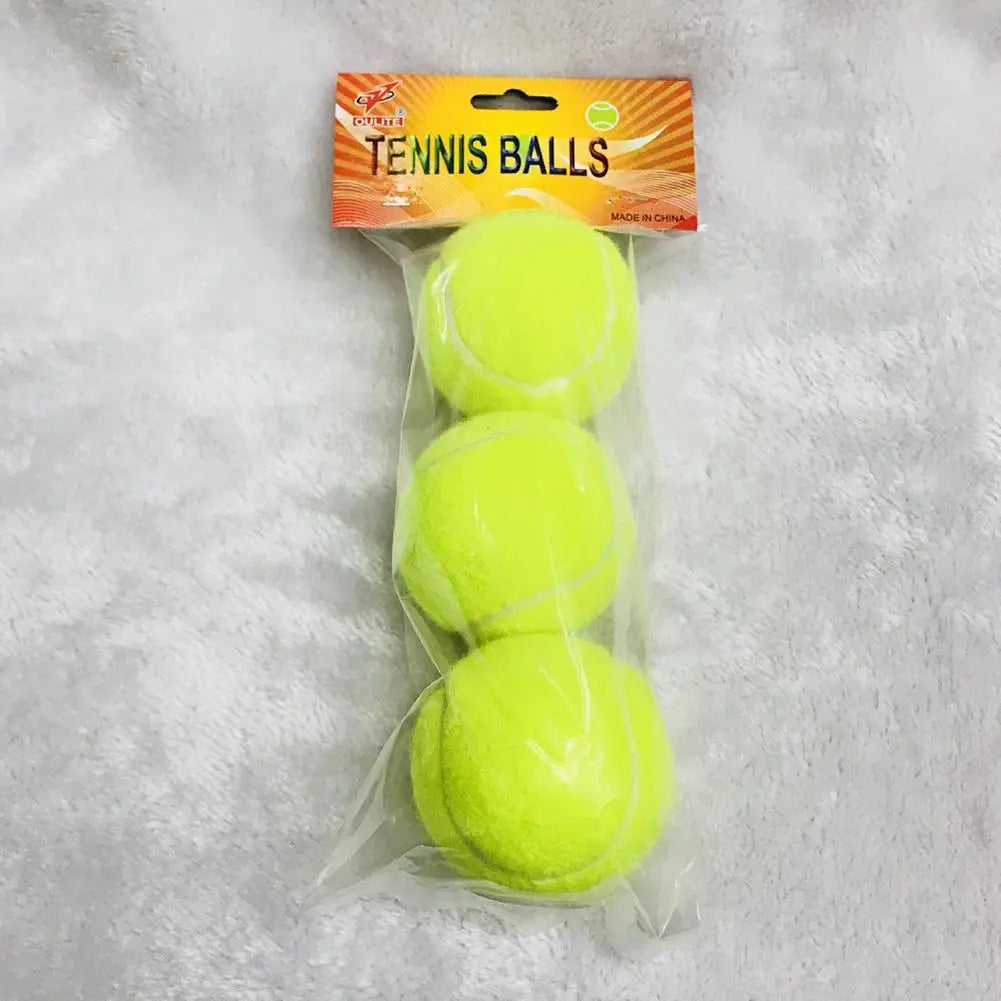 Lot de 3 balles d'entraînement de tennis à haute élasticité