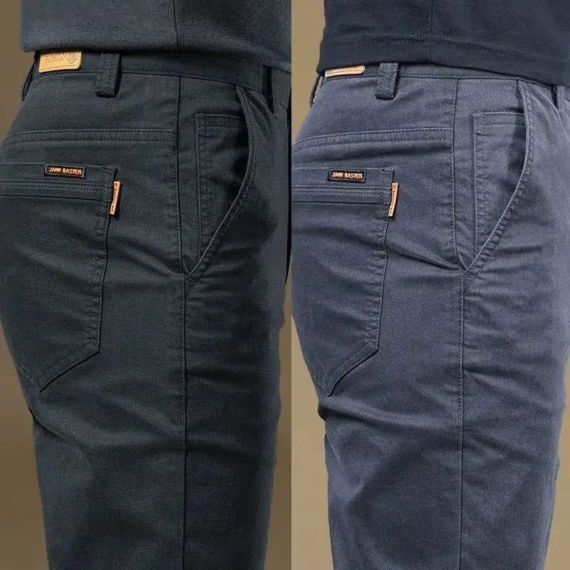 Men's Summer Thin Cotton Formal Slim Fit Pants