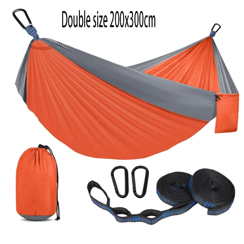 Hamacs de camping extra-larges à double crochet en acier inoxydable