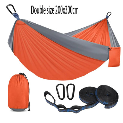 Hamacs de camping extra-larges à double crochet en acier inoxydable