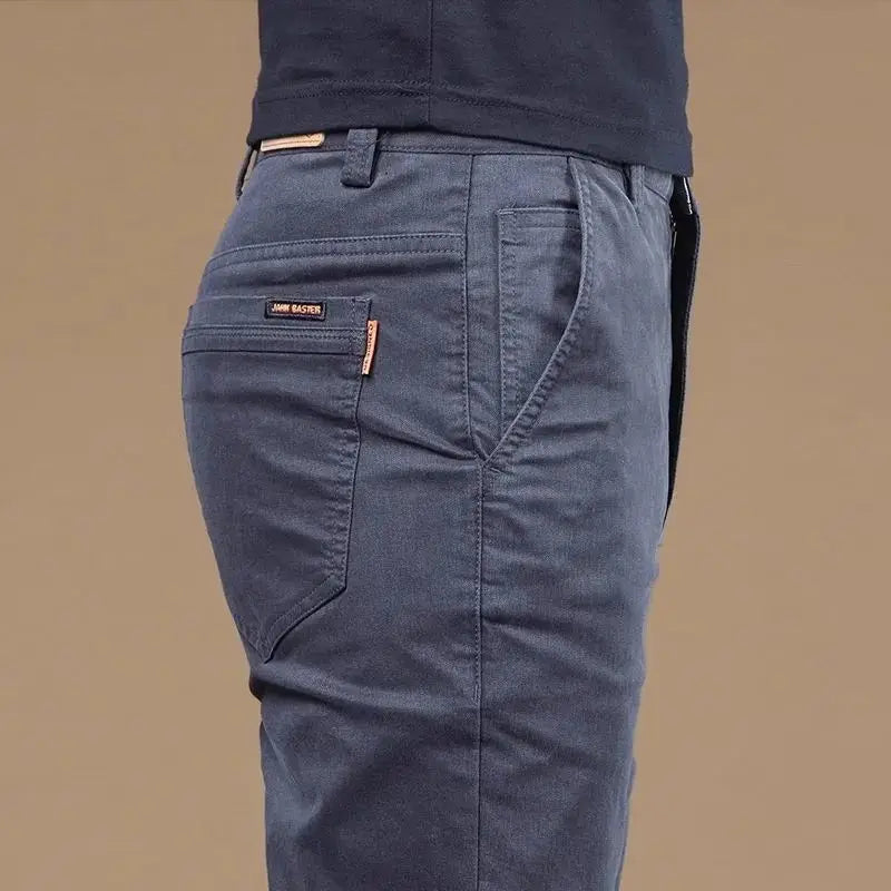 Men's Summer Thin Cotton Formal Slim Fit Pants