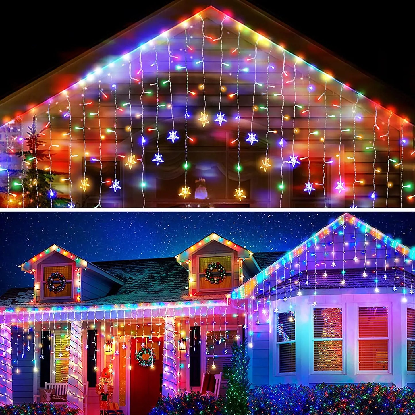 Lumières LED de Noël en forme de flocon de neige