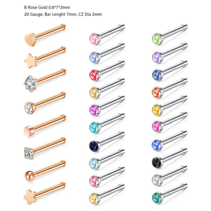 Stainless Steel Small Nose Rings