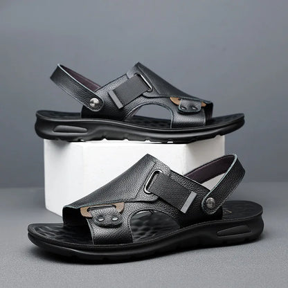 Sandales pour hommes - Sandales en cuir véritable