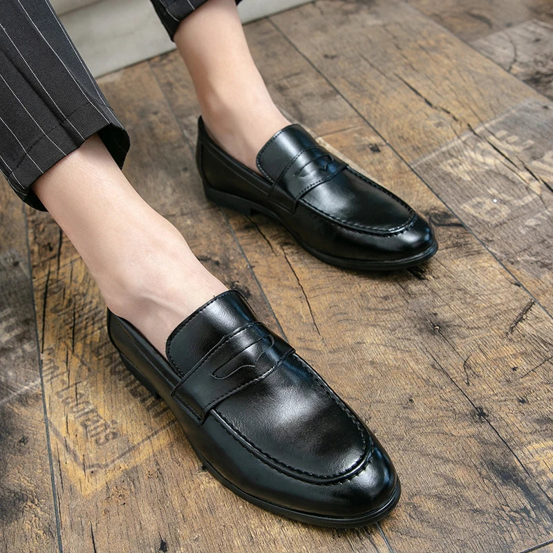 Slip On Formal Comfortable Leather Tassel Loafers for Men
