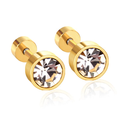 1 à 10 paires de boucles d'oreilles à clip magnétique en cristal pour hommes