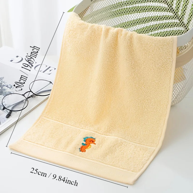 Serviette de visage d'animal de dessin animé, serviettes de bain domestiques pour bébés et enfants