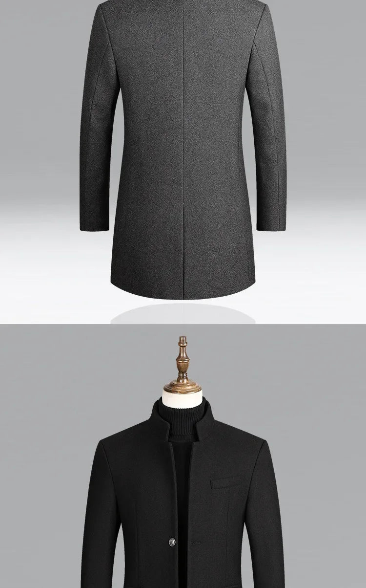 Veste cardigan en laine coupe slim élégante pour homme