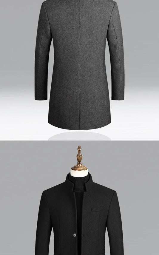 Stylish Slim Fit Woolen Cardigan Jacket For Men