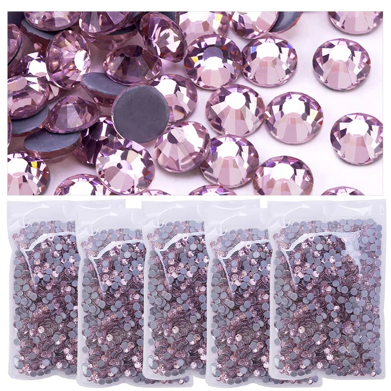 Strass pailletés à dos plat pour nail art, accessoires de décoration pour robe