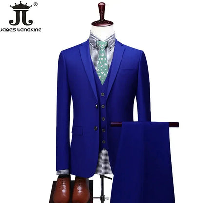 High-End Formal Three-Piece Suit for Men