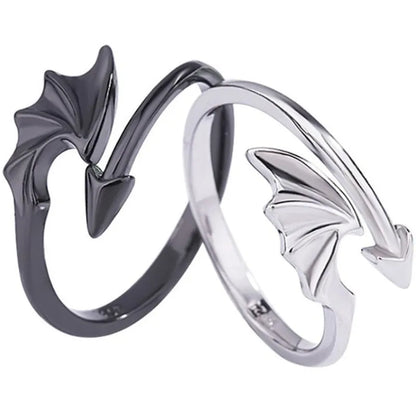 Engel Teufel Flügel Paar Ring