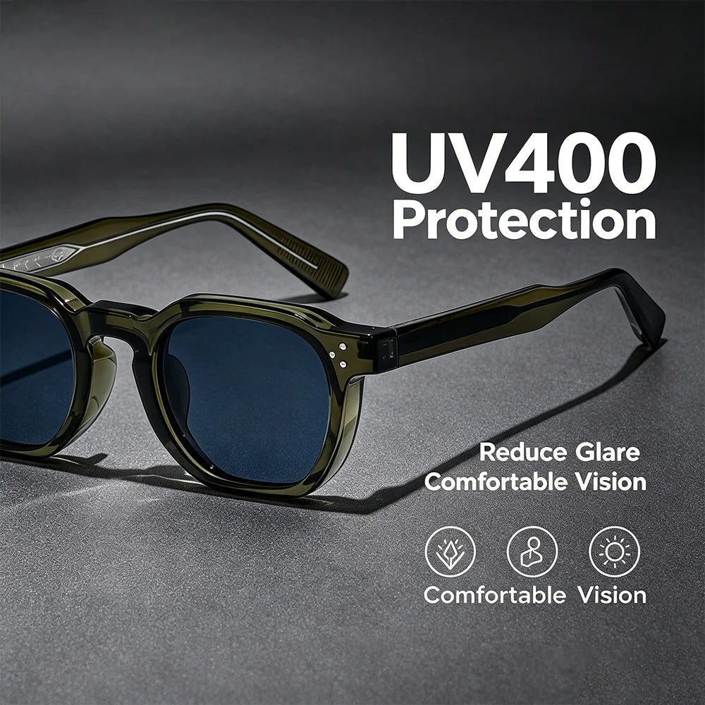 Unisex Retro Square Punk Sunglasses