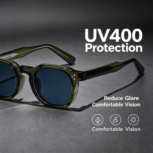 Unisex Retro Square Punk Sunglasses