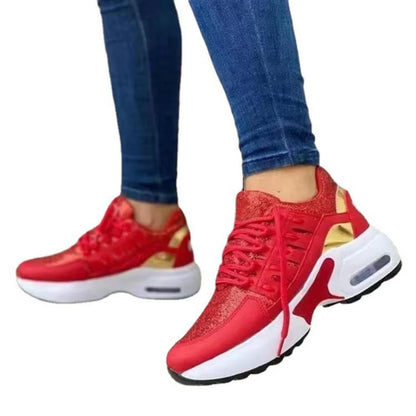 Bequeme Damen-Sneaker mit dickem Boden