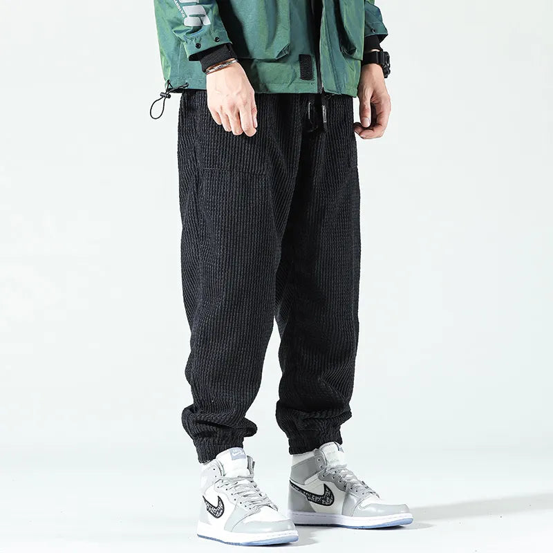 Men Streetwear Casual Fleece Pants