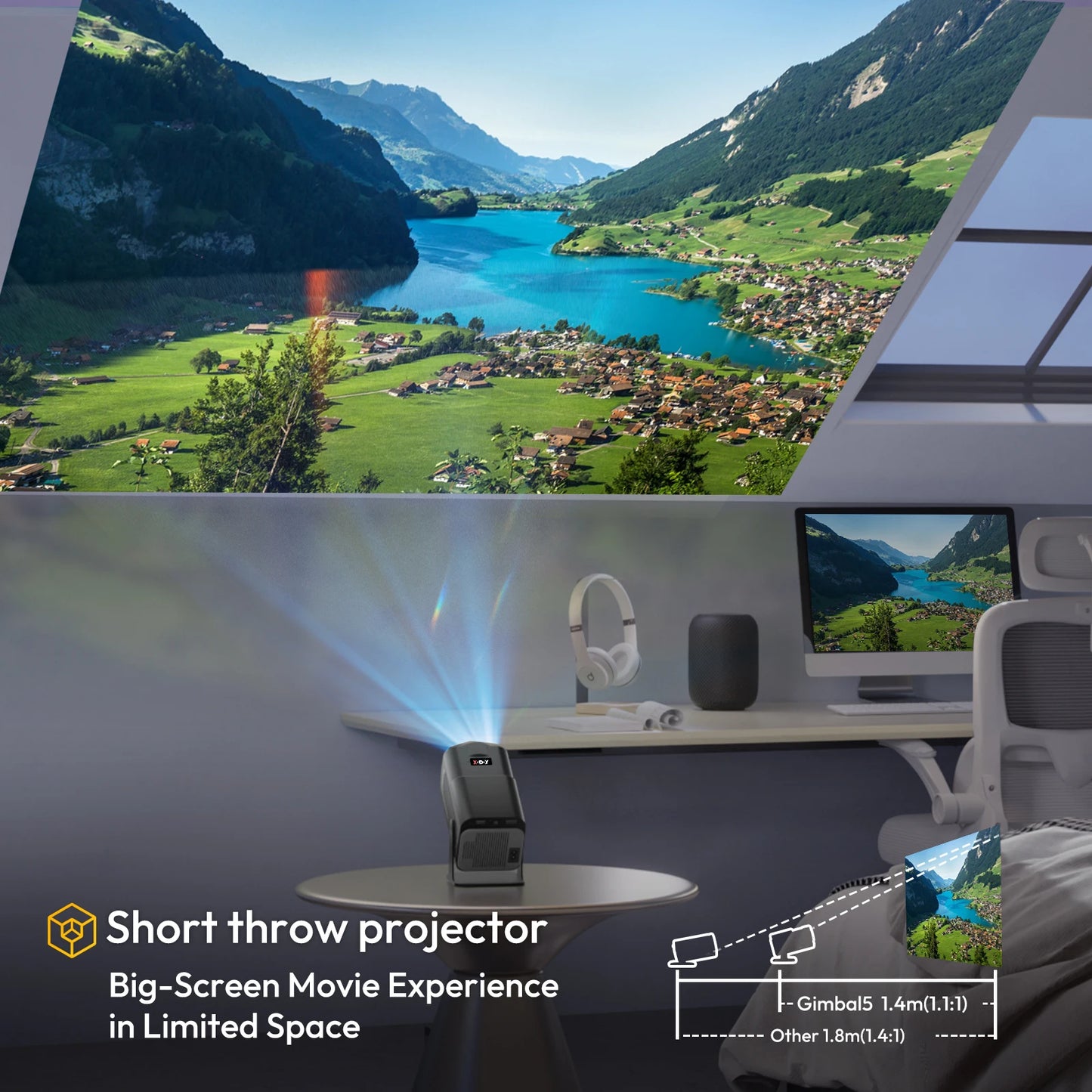 Mini projecteur 720P HY320