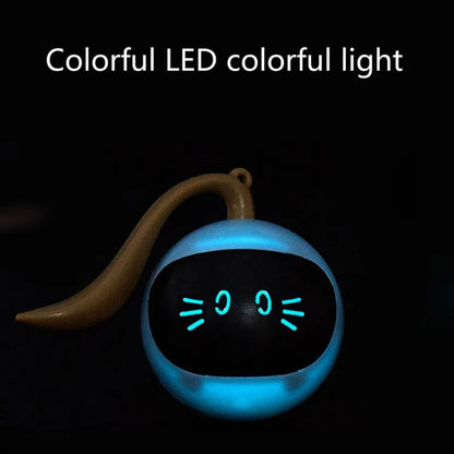 Jouet interactif pour chat avec LED colorées – Jouets intelligents à rotation automatique pour animaux de compagnie