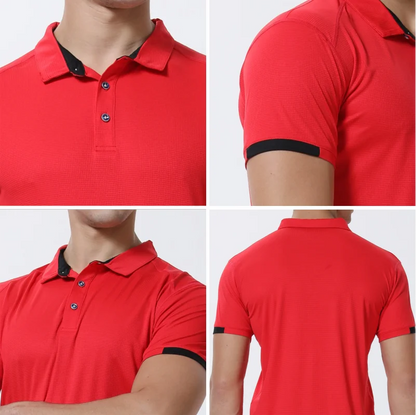 Breathable Quick Dry Short Sleeve Men's Golf Shirt