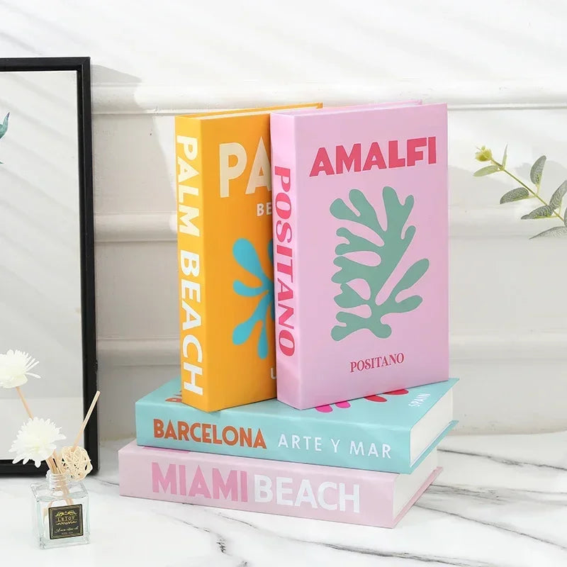 Coffee Table Home Decoration Fake Books Storage Box