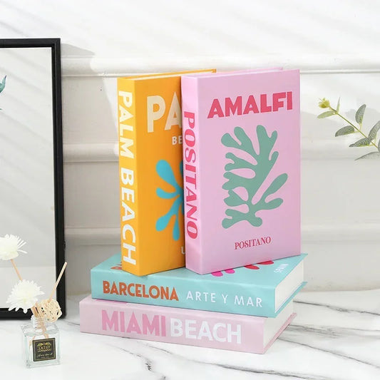 Coffee Table Home Decoration Fake Books Storage Box