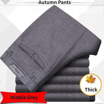 Summer High Waist Lightweight Men's Suit Pants