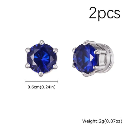 Boucles d'oreilles magnétiques non perçantes en acier inoxydable pour hommes