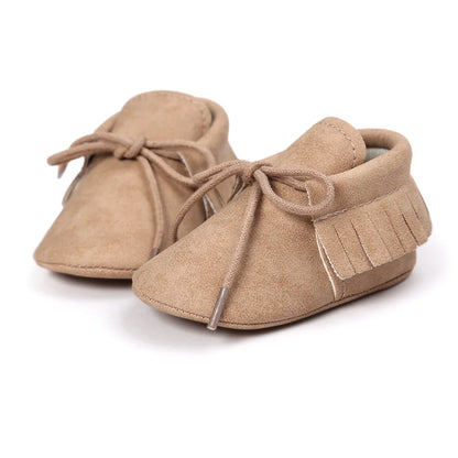 Newborn Baby Classical Lace-up Crib Crawl Shoes