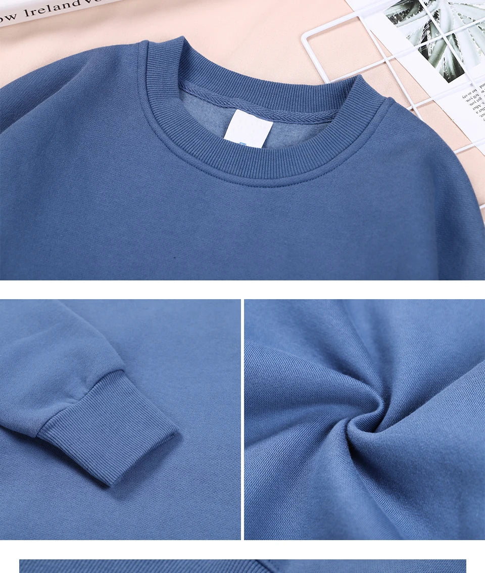 Sweat-shirt ample en coton imprimé lettre pour femme