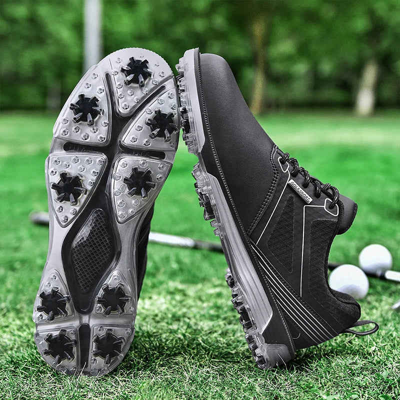 Waterproof Men’s Golf Shoes – Anti-Slip Spiked & Spikeless Golf Sport Shoes