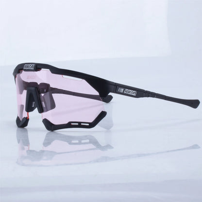 Unisex Sport UV400 photochrome Fahrradsonnenbrille 