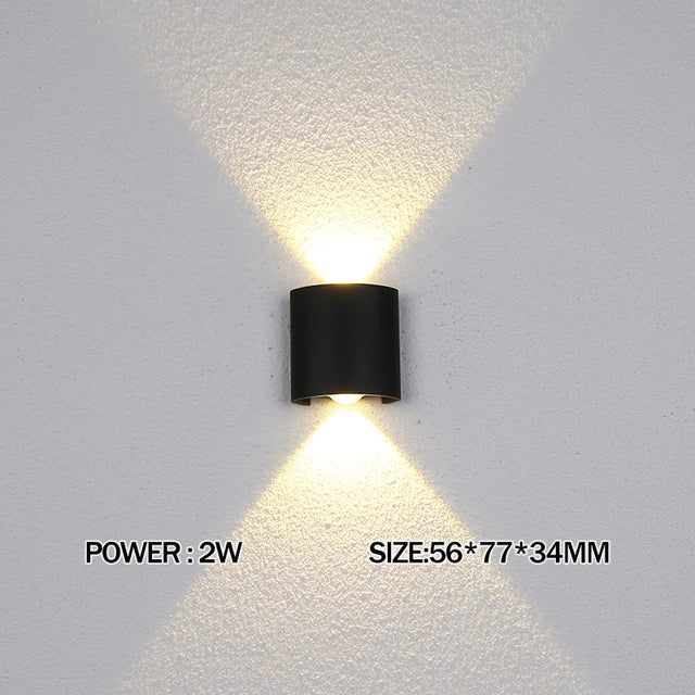 Wasserdichte LED-Wandleuchte für den Außenbereich
