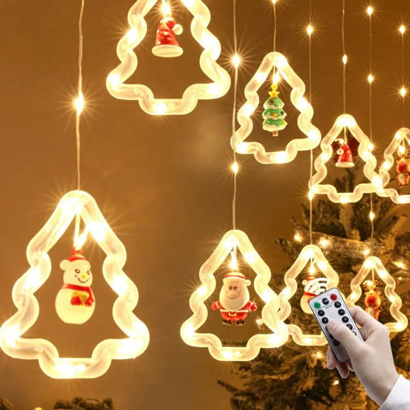 Rideau lumineux LED de Noël