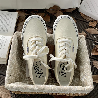 Spring Candy Color Classic Platform Canvas Shoes Women's Sneakers