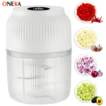 USB Mini Food Chopper Portable Garlic Masher & Meat Grinder