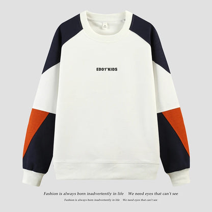 Lässiges Patchwork-Sweatshirt mit Kapuze für Herren