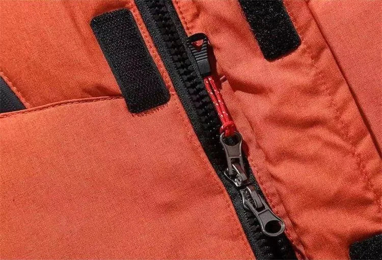 Veste/manteau rembourré à capuche et fermeture éclair pour homme