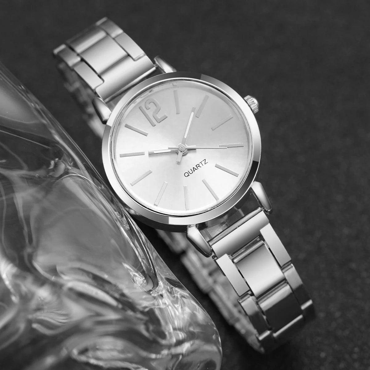 Silver Quartz Watch for Women