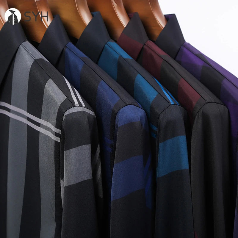 Lässiges Herrenhemd mit langen Ärmeln