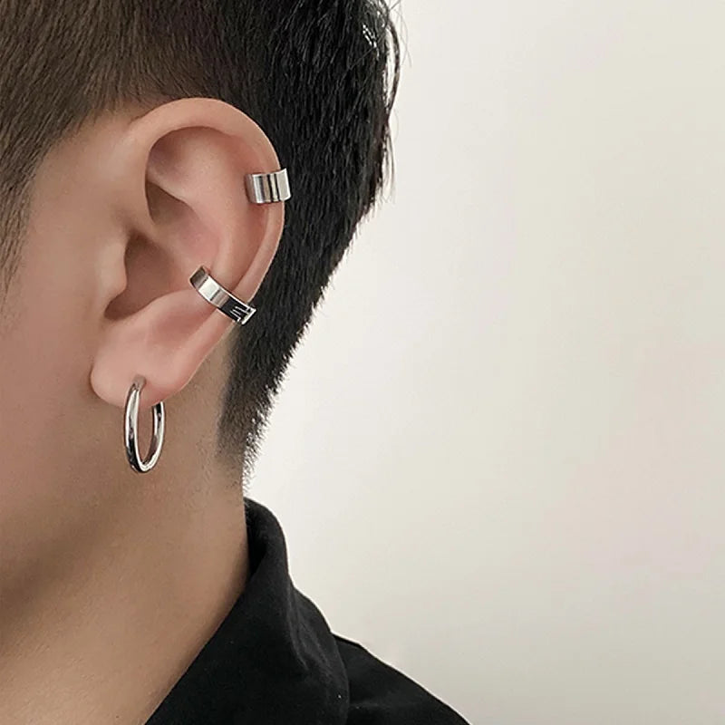 ear clip, clip earrings, stainless steel earrings, earrings men, ear clip earrings, male earrings, clip on earrings for men, star earrings, ear rings, cute earrings, fashion earrings