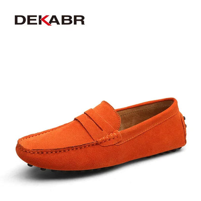 Frühling/Sommer Hochwertige echtes Leder Herren Mokassins Loafers