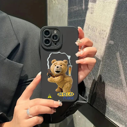 Teddy Bear Couple Cartoon Phone Case