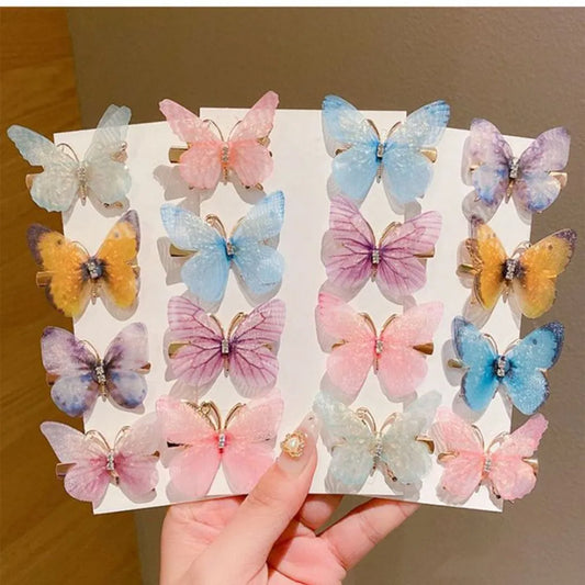 Colorful Butterfly Hairpins Girl Hair Clips Sweet Hair Accessories