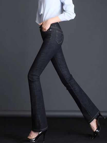 Winter Slim Velvet Lined High Waist Warm Pants