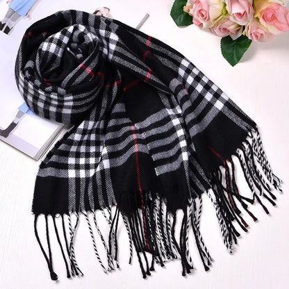 Men’s Cashmere Scarf – Warm Winter Shawl Wrap Pashmina