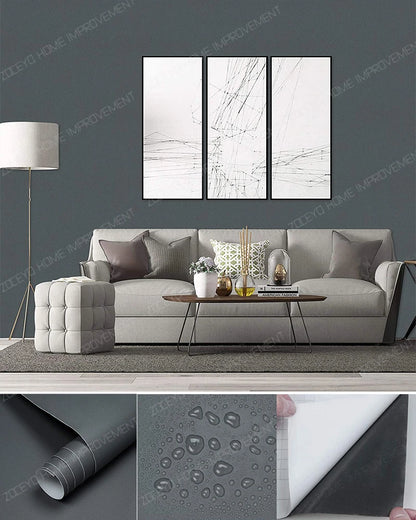 Decorative Wall Paper Furniture Renovation Stickers Kitchen Cabinet Waterproof Wallpaper.